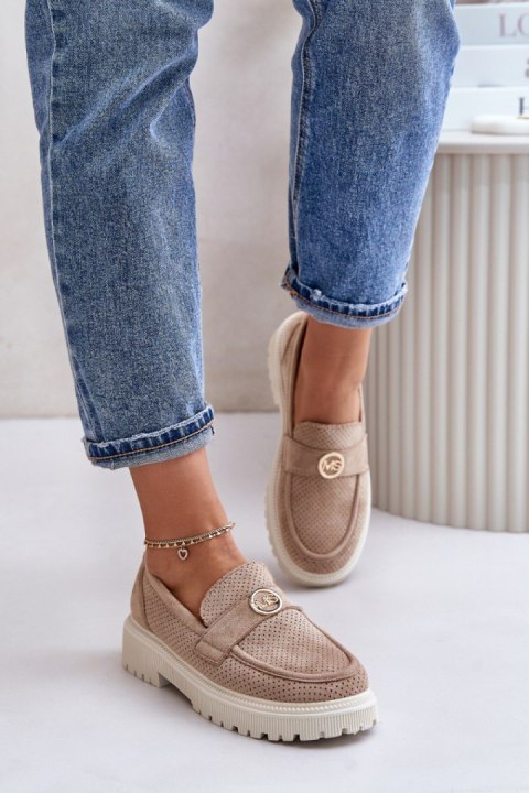 Mokasyny Model Arilva TL276N-63 Khaki - Step in style Mokasyny Model Arilva TL276N-63 Khaki - Step in style