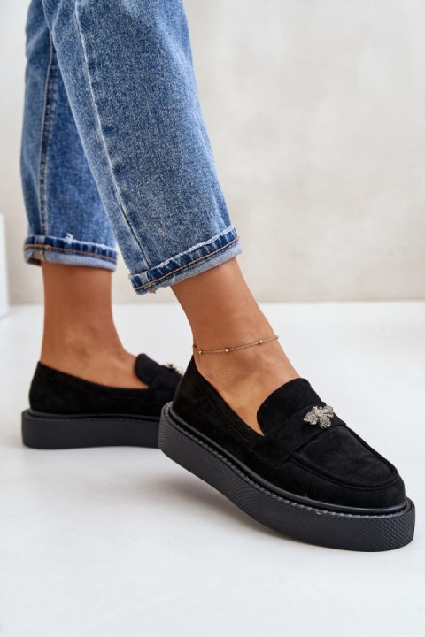 Mokasyny Model Erithine 6680 Black - Step in style Mokasyny Model Erithine 6680 Black - Step in style