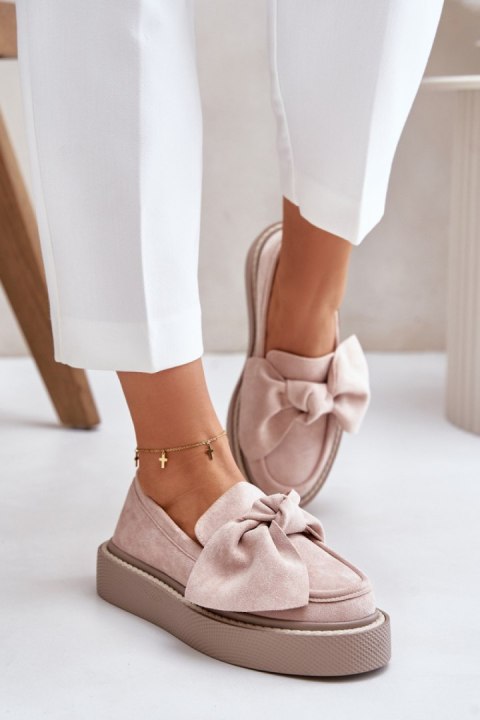 Mokasyny Model Naivine JH372 Powder Pink - Step in style Mokasyny Model Naivine JH372 Powder Pink - Step in style