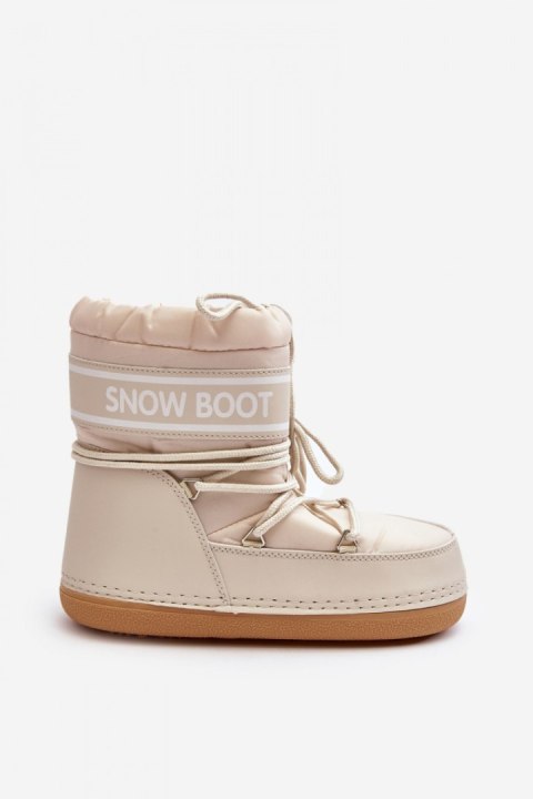 Śniegowce Model Soia NB619 Beige - Step in style Śniegowce Model Soia NB619 Beige - Step in style