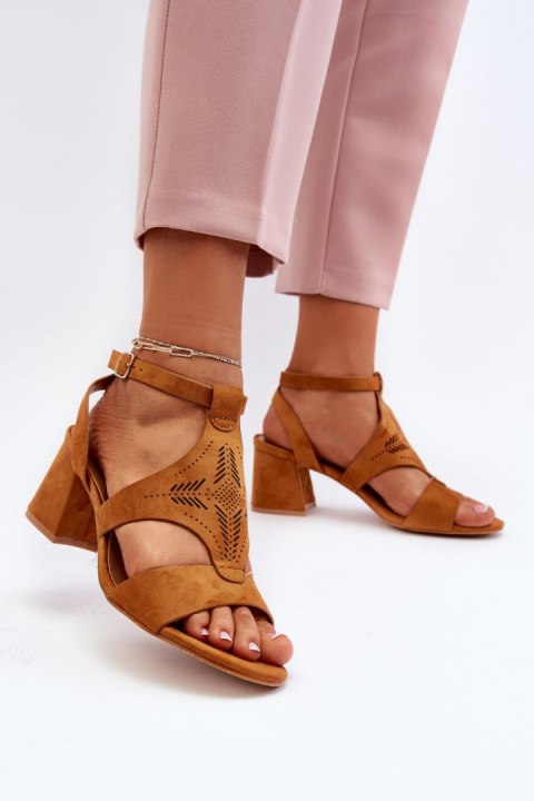 Sandały Model Eleriva N24-028 Camel - Step in style Sandały Model Eleriva N24-028 Camel - Step in style