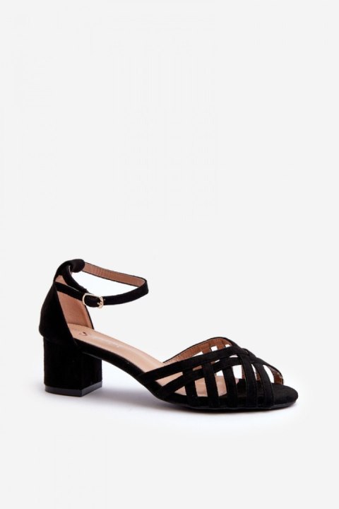 Sandały Model Monsha JH295P Black - Step in style Sandały Model Monsha JH295P Black - Step in style