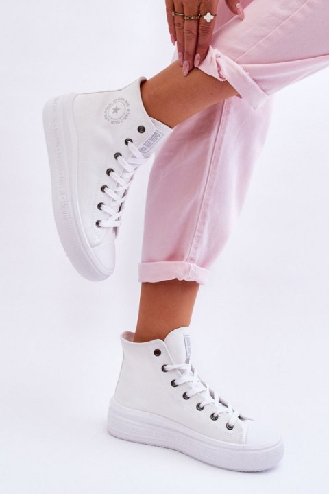 Trampki Model Big Star LL274A183 White - Step in style Trampki Model Big Star LL274A183 White - Step in style