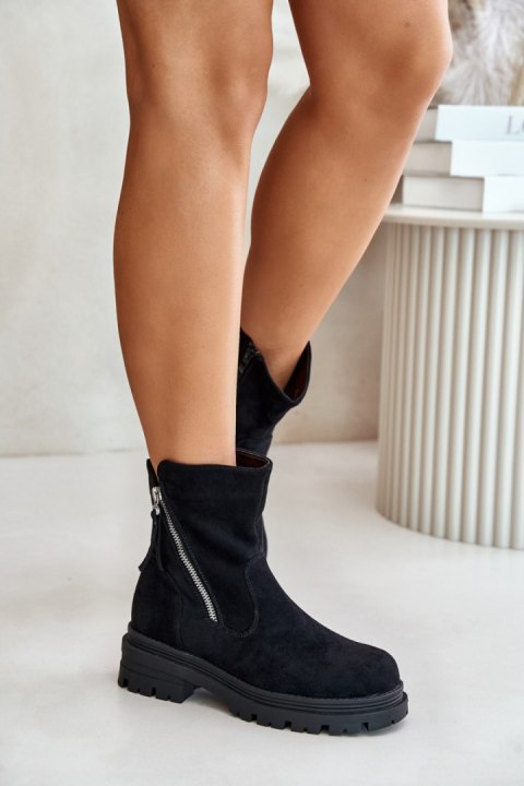 Botki Model Reloma SP259 Black - Step in style Botki Model Reloma SP259 Black - Step in style