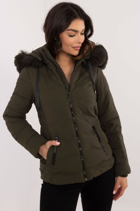 Kurtka Damska Model SK-KR-HH-2404.71P Khaki - Factory Price Kurtka Damska Model SK-KR-HH-2404.71P Khaki - Factory Price