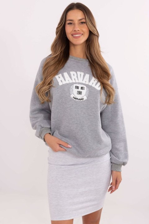 Bluza Damska Model EM-BL-617-16.01X Grey Melange - Factory Price Bluza Damska Model EM-BL-617-16.01X Grey Melange - Factory Price