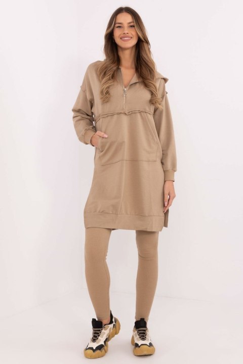 Spodnie Komplet Model EM-KMPL-853.34 Dark Beige - Factory Price Spodnie Komplet Model EM-KMPL-853.34 Dark Beige - Factory Price