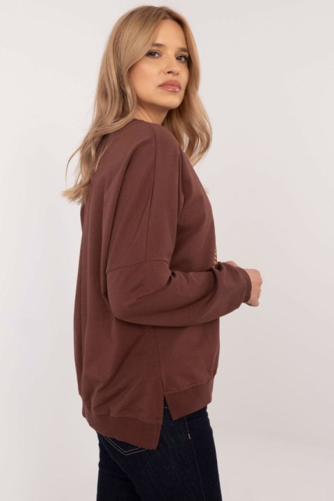 Bluza Damska Model CLM-BZ-1250.32 Brown - Factory Price Bluza Damska Model CLM-BZ-1250.32 Brown - Factory Price