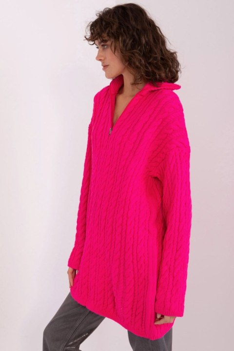 Golf Damski Model BA-SW-0282.13P Fluo Pink - Badu Golf Damski Model BA-SW-0282.13P Fluo Pink - Badu