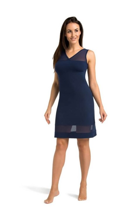 Koszulka nocna Koszula Nocna Model Betti 2808 Blue - Teyli Koszulka nocna Koszula Nocna Model Betti 2808 Blue - Teyli
