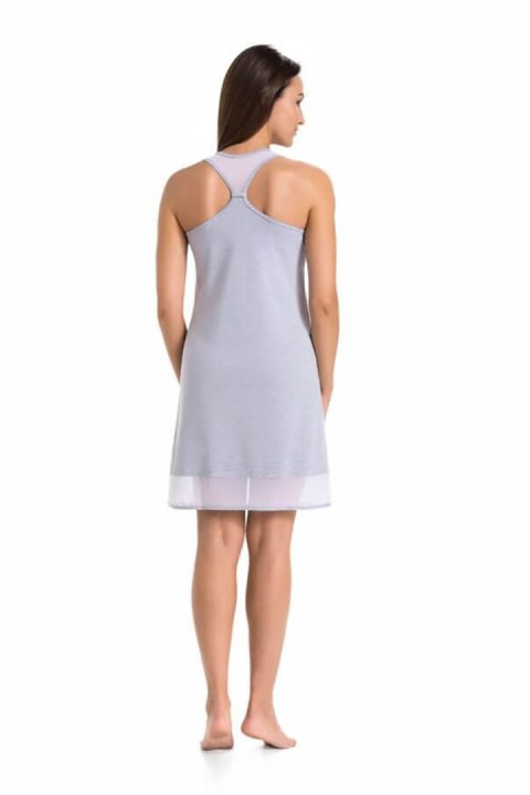 Koszulka nocna Koszula Nocna Model Veronika 2804 Grey - Teyli Koszulka nocna Koszula Nocna Model Veronika 2804 Grey - Teyli