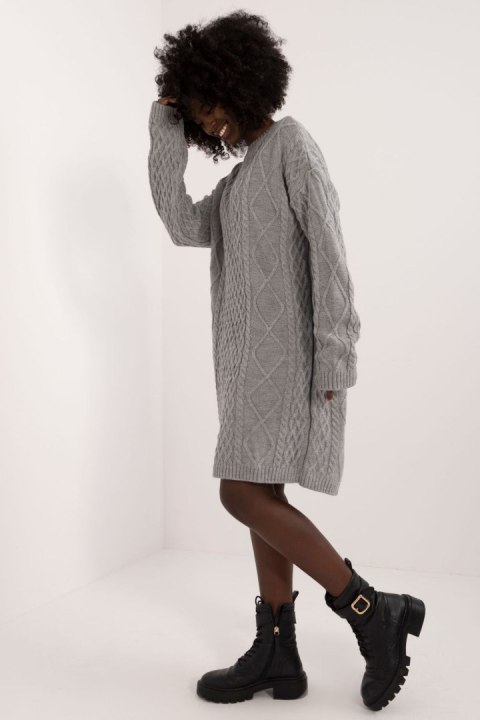 Sukienka Model BA-SK-0528.45 Grey - Badu Sukienka Model BA-SK-0528.45 Grey - Badu