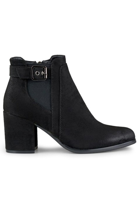 Botki Model 260034B-SU Black - PRIMO Botki Model 260034B-SU Black - PRIMO