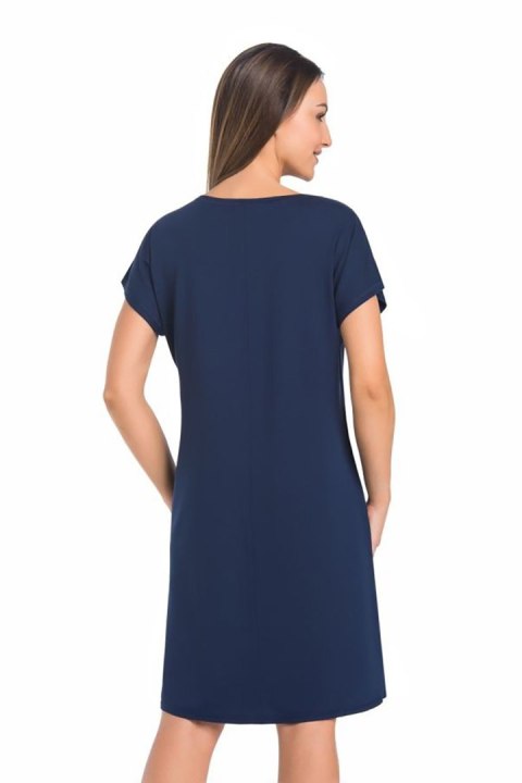 Koszulka nocna Koszula Nocna Model Luzi 2810 Navy - Teyli Koszulka nocna Koszula Nocna Model Luzi 2810 Navy - Teyli