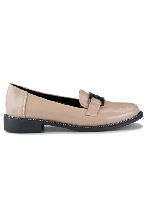 Półbuty Model GD-FL722BE Beige - PRIMO Półbuty Model GD-FL722BE Beige - PRIMO