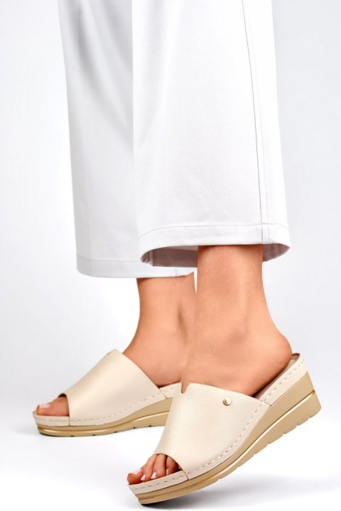 Sandał Klapki Model GD-FL1245BE Beige - PRIMO Sandał Klapki Model GD-FL1245BE Beige - PRIMO