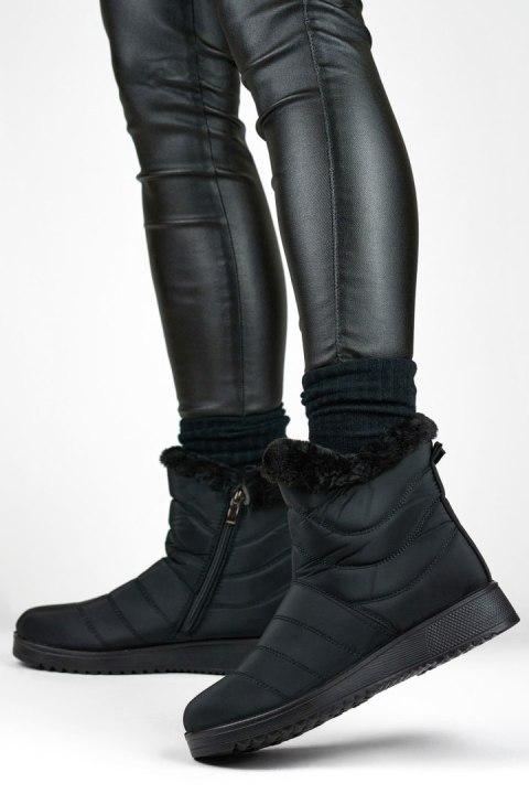 Śniegowce Model W76B Black - PRIMO Śniegowce Model W76B Black - PRIMO