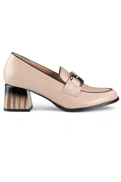 Czółenka Model GD-FL477D.BE Beige - PRIMO Czółenka Model GD-FL477D.BE Beige - PRIMO