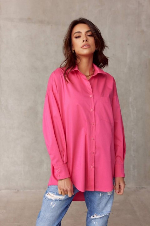 Carolina - koszula damska oversize z imitacją kieszeni Carolina - koszula damska oversize z imitacją kieszeni