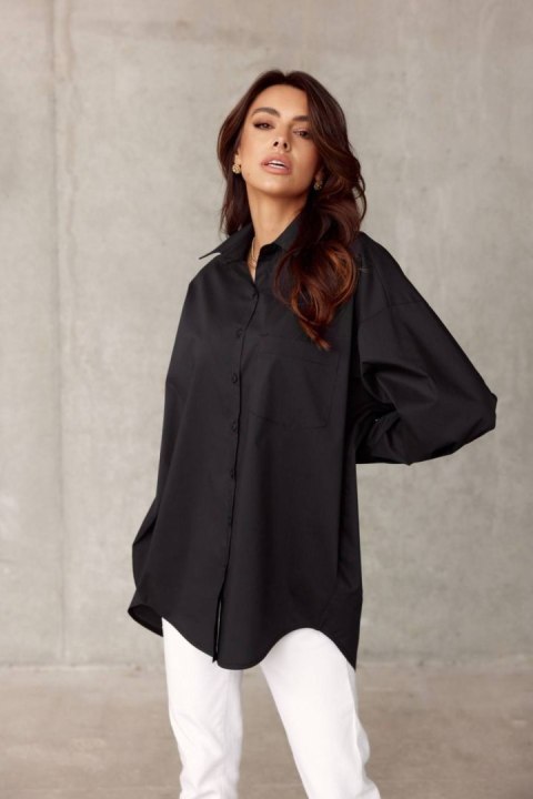 Carolina - koszula damska oversize z imitacją kieszeni Carolina - koszula damska oversize z imitacją kieszeni