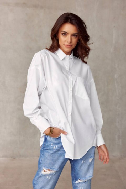 Carolina - koszula damska oversize z imitacją kieszeni Carolina - koszula damska oversize z imitacją kieszeni
