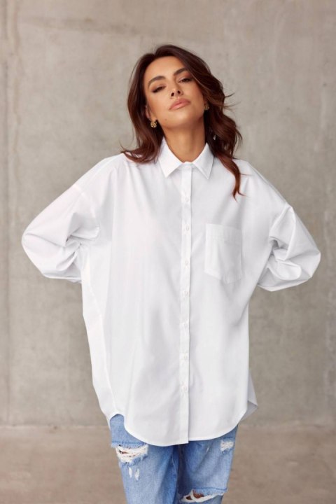 Carolina - koszula damska oversize z imitacją kieszeni Carolina - koszula damska oversize z imitacją kieszeni