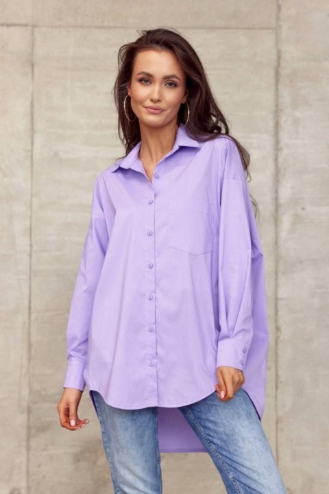 Carolina - koszula damska oversize z imitacją kieszeni Carolina - koszula damska oversize z imitacją kieszeni