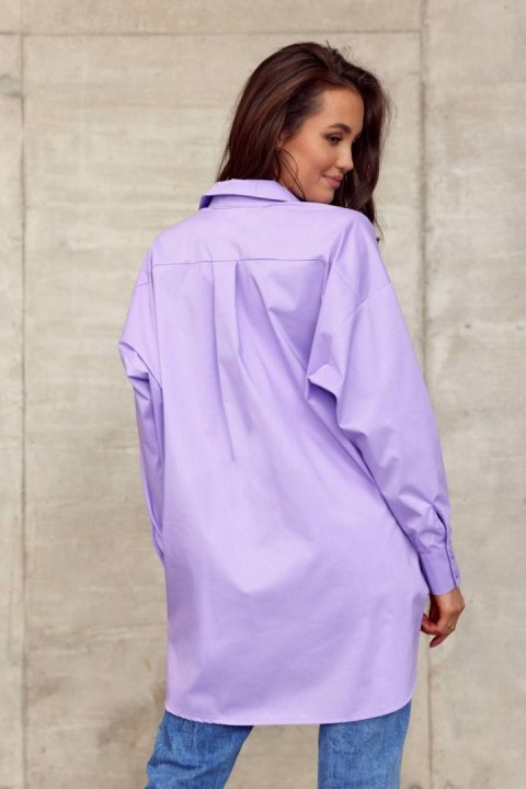 Carolina - koszula damska oversize z imitacją kieszeni Carolina - koszula damska oversize z imitacją kieszeni