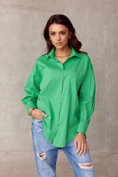 Carolina - koszula damska oversize z imitacją kieszeni Carolina - koszula damska oversize z imitacją kieszeni