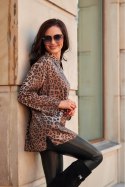 Larisa - wzorzysta koszula z rozszerzanymi rękawami
