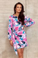 Eliana - sukienka mini z wiązaniem z boku i łezką przy dekolcie