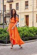 Leila - asymetryczna sukienka hiszpanka maxi