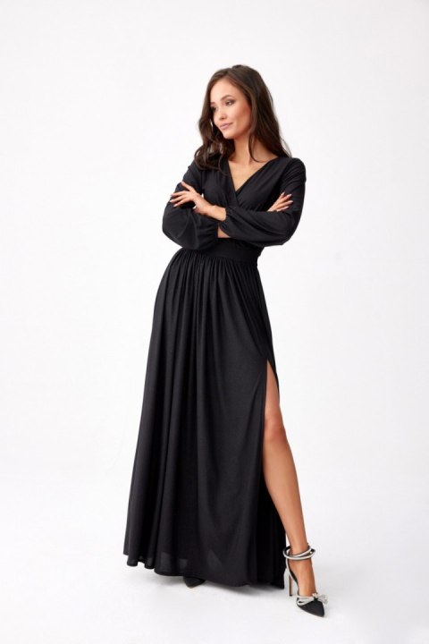 Tiffany - brokatowa sukienka maxi z długim rękawem Tiffany - brokatowa sukienka maxi z długim rękawem