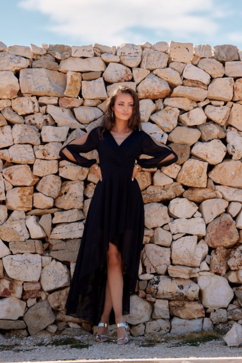 Romee - asymetryczna sukienka z długim rękawem Romee - asymetryczna sukienka z długim rękawem