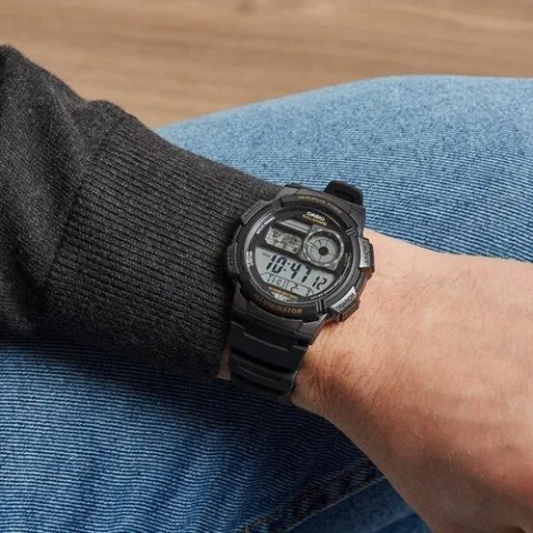 ZEGAREK MĘSKI CASIO AE-1000W-1AV - WORLD TIME + BOX ZEGAREK MĘSKI CASIO AE-1000W-1AV - WORLD TIME + BOX