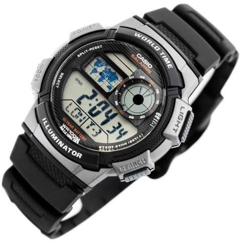 ZEGAREK MĘSKI CASIO AE-1000W 1BVDF (zd073g) - WORLD TIME + BOX ZEGAREK MĘSKI CASIO AE-1000W 1BVDF (zd073g) - WORLD TIME + BOX