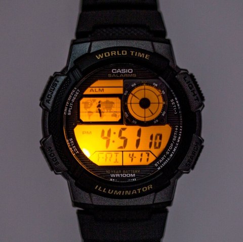ZEGAREK MĘSKI CASIO AE-1000W 1BVDF (zd073g) - WORLD TIME + BOX ZEGAREK MĘSKI CASIO AE-1000W 1BVDF (zd073g) - WORLD TIME + BOX