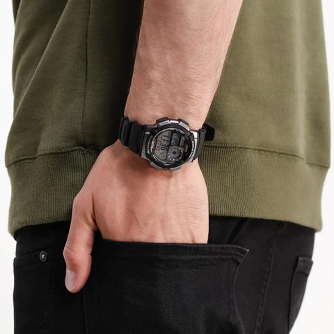 ZEGAREK MĘSKI CASIO AE-1000W 1BVDF (zd073g) - WORLD TIME + BOX ZEGAREK MĘSKI CASIO AE-1000W 1BVDF (zd073g) - WORLD TIME + BOX