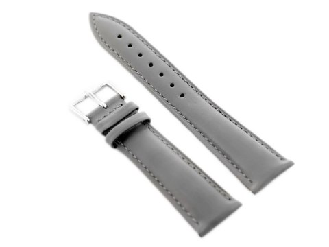 Pasek skórzany do zegarka W94 - szary - 22mm Pasek skórzany do zegarka W94 - szary - 22mm