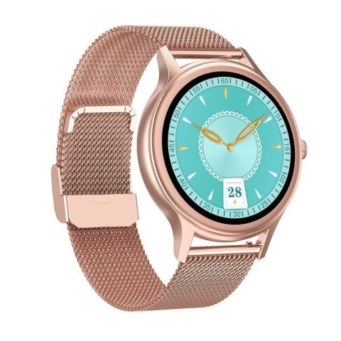 SMARTWATCH DAMSKI PACIFIC 18-1 - BRANSOLETA + PASEK: Rosegold / Różowy (sy015a) SMARTWATCH DAMSKI PACIFIC 18-1 - BRANSOLETA + PASEK: Rosegold / Różowy (sy015a)