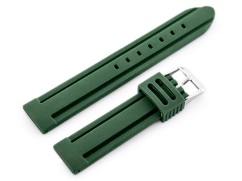 Pasek gumowy do zegarka U09 - zielony - 24mm Pasek gumowy do zegarka U09 - zielony - 24mm