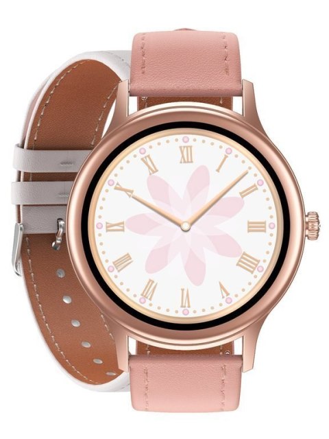SMARTWATCH DAMSKI PACIFIC 18-6 - DWA PASKI: Różowy / Biały (sy015f) SMARTWATCH DAMSKI PACIFIC 18-6 - DWA PASKI: Różowy / Biały (sy015f)