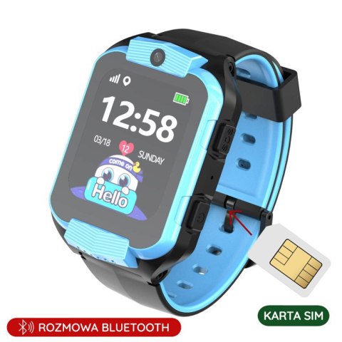 SMARTWATCH DZIECIĘCY PACIFIC 32-2 KIDS - blue / black (sy028b) SMARTWATCH DZIECIĘCY PACIFIC 32-2 KIDS - blue / black (sy028b)