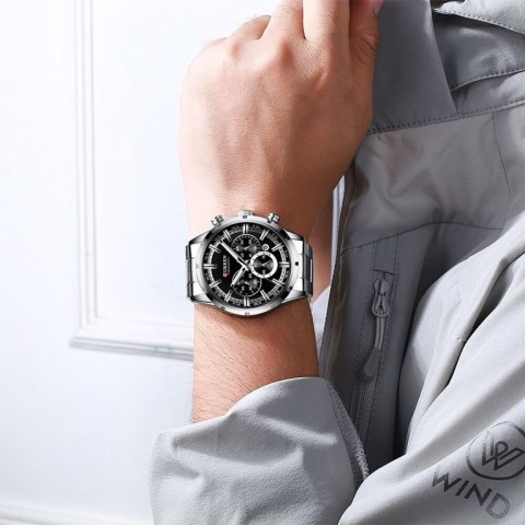 ZEGAREK MĘSKI CURREN 8355 CHRONOGRAF (zc028c) +BOX ZEGAREK MĘSKI CURREN 8355 CHRONOGRAF (zc028c) +BOX