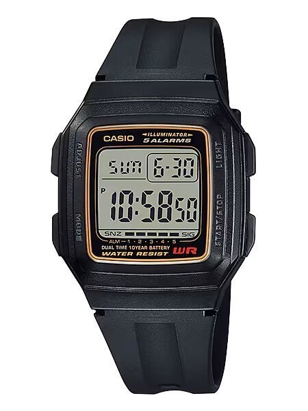 ZEGAREK MĘSKI CASIO F-201WA-9A (zd164a) - KLASYKA + BOX ZEGAREK MĘSKI CASIO F-201WA-9A (zd164a) - KLASYKA + BOX