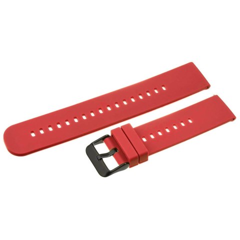 Pasek gumowy do zegarka U27 - czerwony/czarny - 18mm Pasek gumowy do zegarka U27 - czerwony/czarny - 18mm