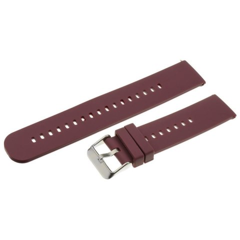 Pasek gumowy do zegarka U27 - fioletowy/srebrny - 22mm Pasek gumowy do zegarka U27 - fioletowy/srebrny - 22mm