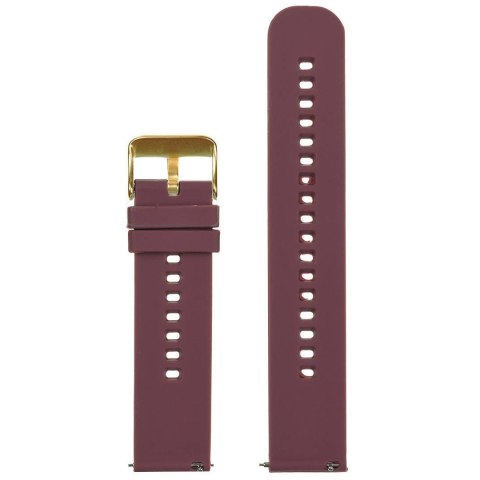 Pasek gumowy do zegarka U27 - fioletowy/złoty - 22mm Pasek gumowy do zegarka U27 - fioletowy/złoty - 22mm