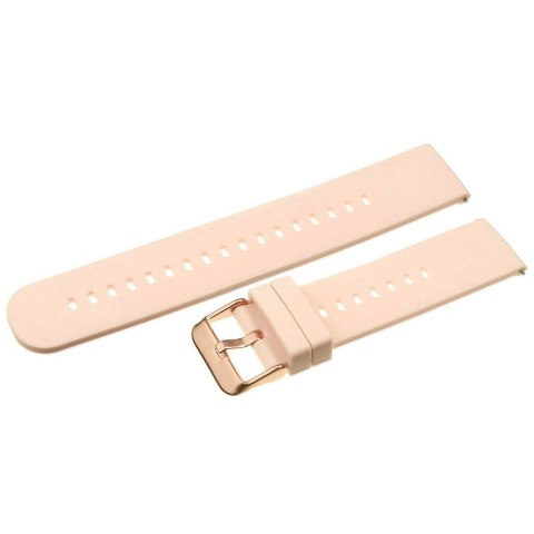 Pasek gumowy do zegarka U27 - jasny róż/rosegold - 20mm Pasek gumowy do zegarka U27 - jasny róż/rosegold - 20mm