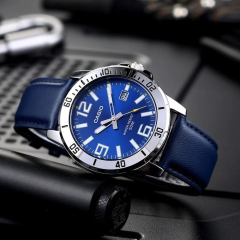 ZEGAREK MĘSKI CASIO MTP-VD01L-2BV (zd169a) + BOX ZEGAREK MĘSKI CASIO MTP-VD01L-2BV (zd169a) + BOX
